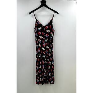 VICI Black Floral Women's Sleeveless Jumpsuit Size Medium NWOT